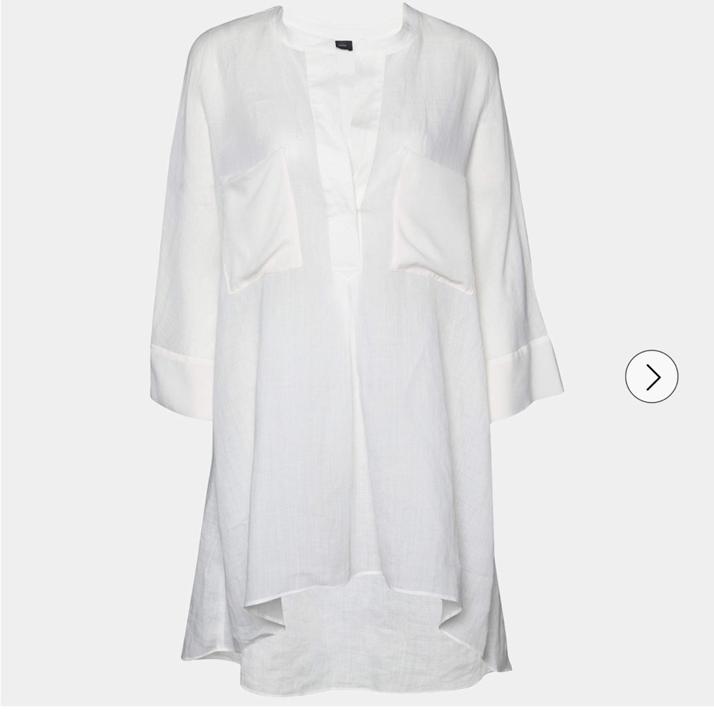Joseph White Ramie & Silk Heather Tunic